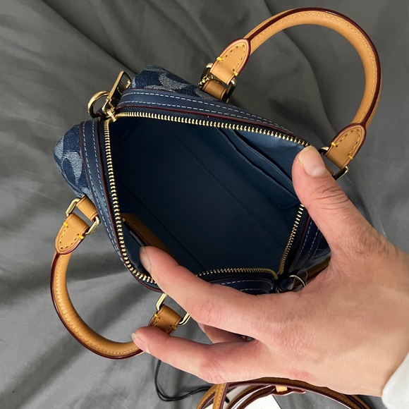Coach denim mini Rowan RARE NWT - Picture 7 of 9